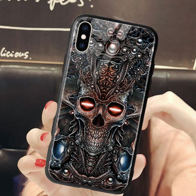 Ốp Lưng Đầu Lâu Mẫu Đẹp dành cho Iphone 6/6Plus/6S/6S Plus/7/7Plus/8/8Plus/X/Xs/Xs Max/11/11 Promax/12/12 Promax Lpc20120302