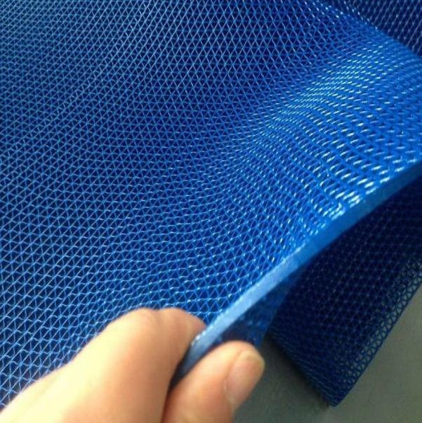 Thảm lưới nhựa chống trơn trượt khổ 90cm màu xanh dương sử dụng lót sàn xe, khu vực dầu mỡ, dễ trơn trượt, hồ bơi, toilet, sân ướt (Hàng Việt Nam)