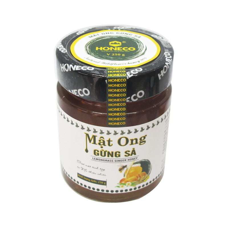 Mật ong Gừng Sả Honeco 250g