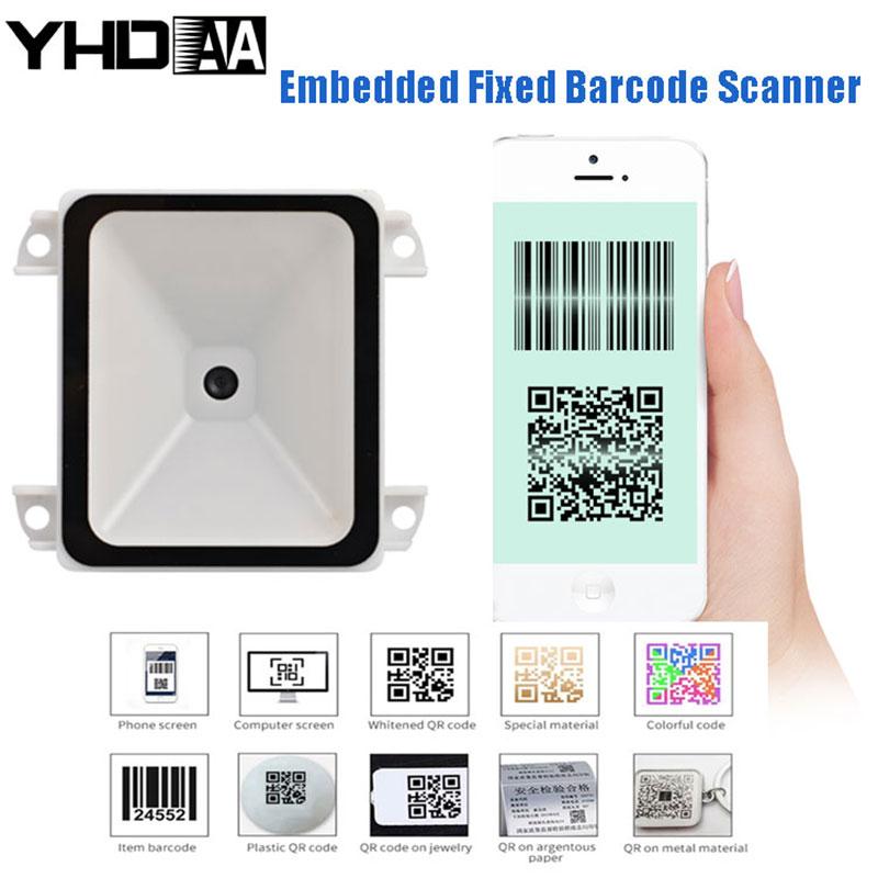 Máy quét mã vạch 1D 2D USB QR mã Bar Reader USB rs232 TTL giao diện mã vạch Máy quét kiosk Máy bán hàng tự động cố định nhỏ