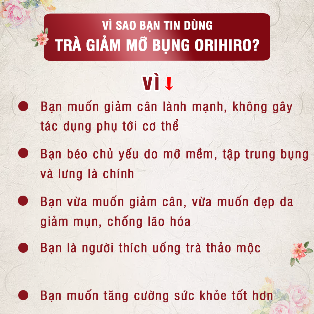 Trà giảm mỡ bụng Genpi Orihiro Nhật Bản hỗ trợ giảm mỡ bắp tay, đùi hiệu quả, chống oxy hoá gói 60 túi lọc JN-ORGEN01