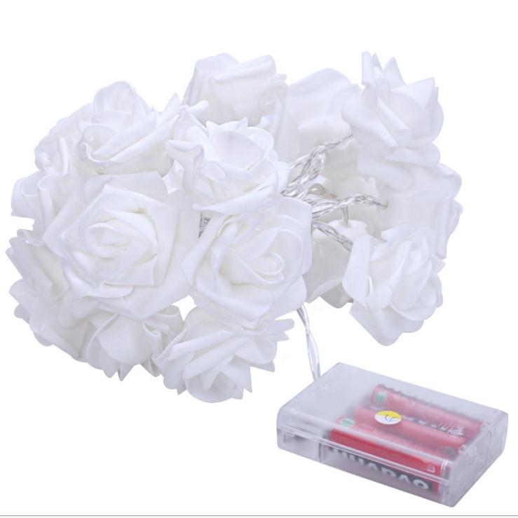Đèn led dây bông hoa hồng trang trí dài 3m dùng pin