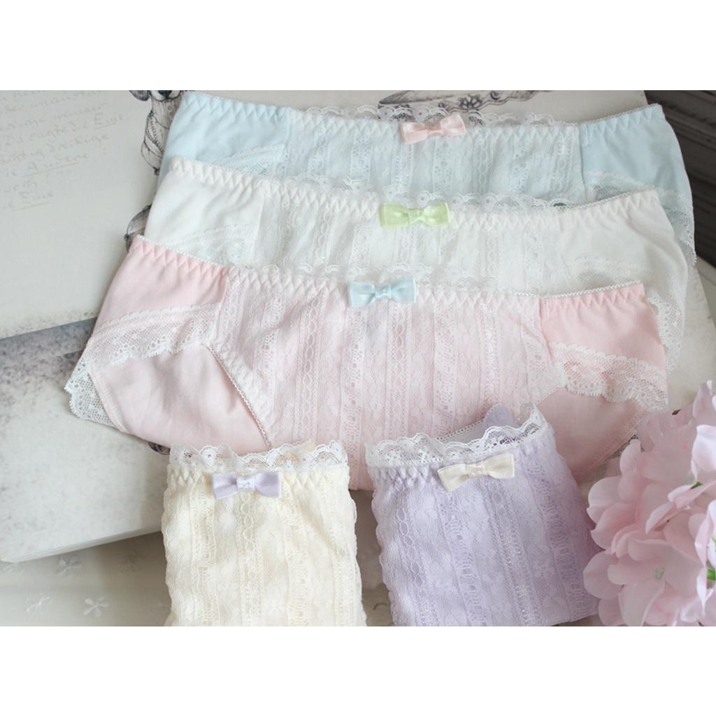 Quần Lót Nữ Cotton Phủ Ren Dệt Thủ Công Xuất Đông Âu . Hàng Loại Đep