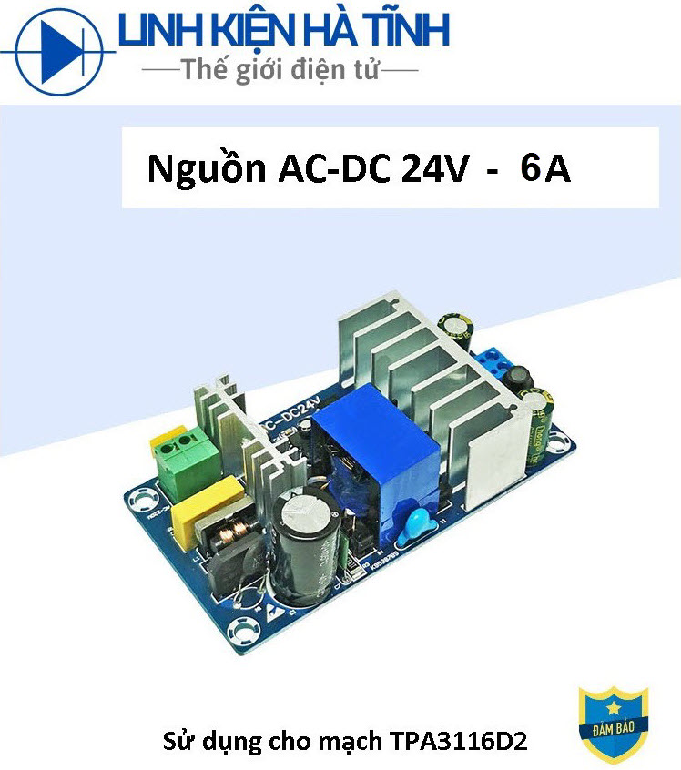 Mạch nguồn 24v 6A công suất cao 150W 85VAC-265VAC sang 24VDC 6A Nguồn 24v Nguồn Loa kéo + LED sân khấu