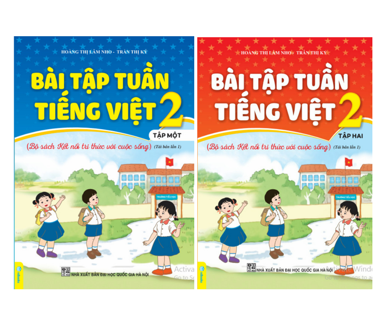 Sách - Combo Bài Tập Tuần Tiếng Việt 2 - Tập 1 + Tập 2
