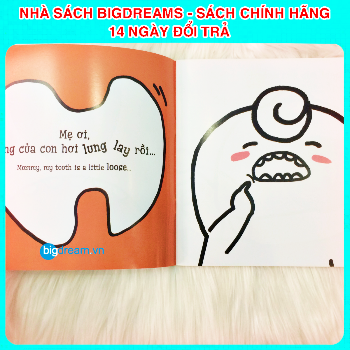 BẢN MỚI SONG NGỮ Miu Miu Tự Lập - Thay Răng Sữa Ehon Kĩ Năng Sống Cho Bé 1-6 Tuổi Miu miu hiểu chuyện Miu bé nhỏ