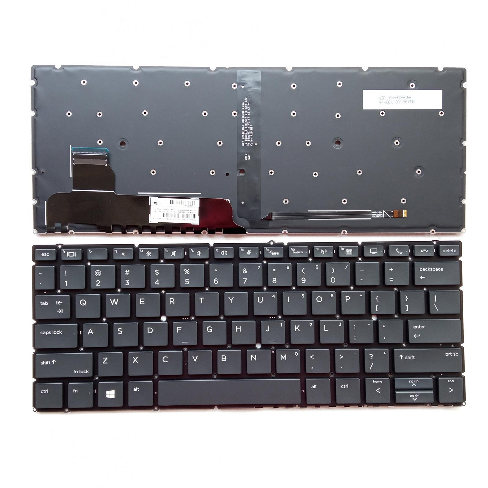 Laptop Keyboard US English with Backlit for HP x360 830-G5