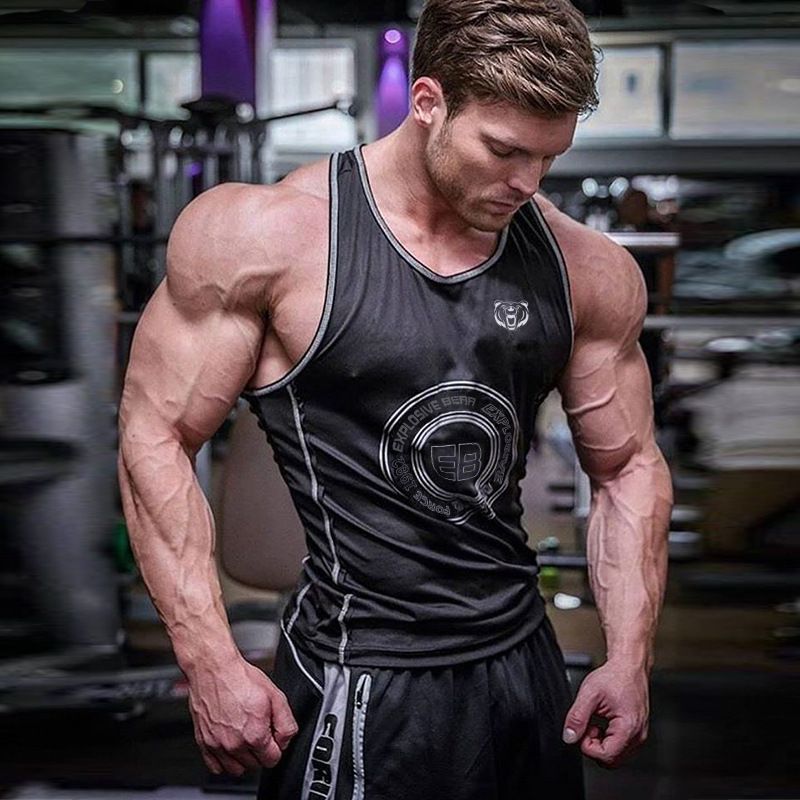 Áo ba lỗ nam tập gym sát nách EXPLOSIVE BERR GYM hàng đẹp chất lượng