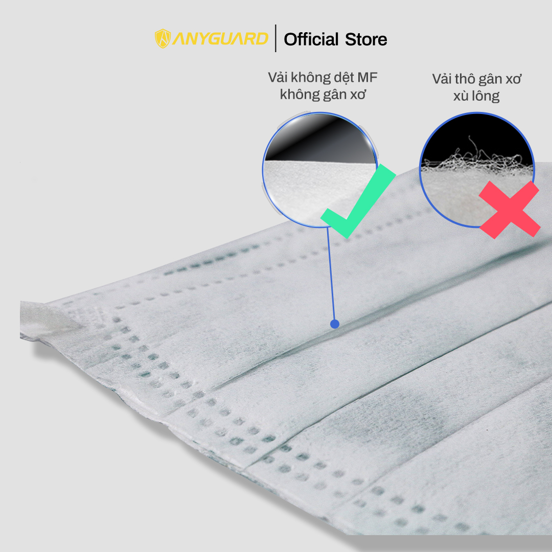 Khẩu Trang Trẻ Em Anyguard Hàn Quốc 3 Lớp Chính Hãng -베이비 마스크 - Face Mask For Kids Under 13 yearsold-ISO 9001:2015, ISO 13485:2016, QCVN 01:2017/BTC