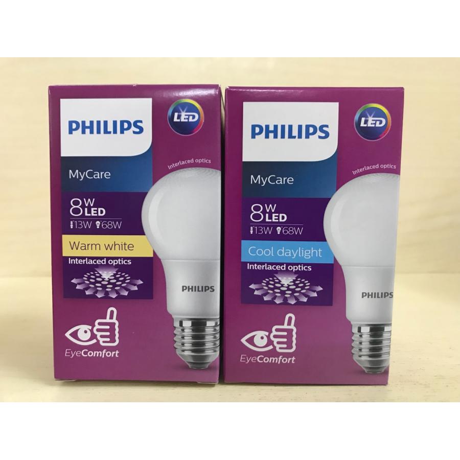 Bóng đèn Philips LED MyCare 8W 3000K E27 A60 - Ánh sáng vàng - Hàng Chính Hãng