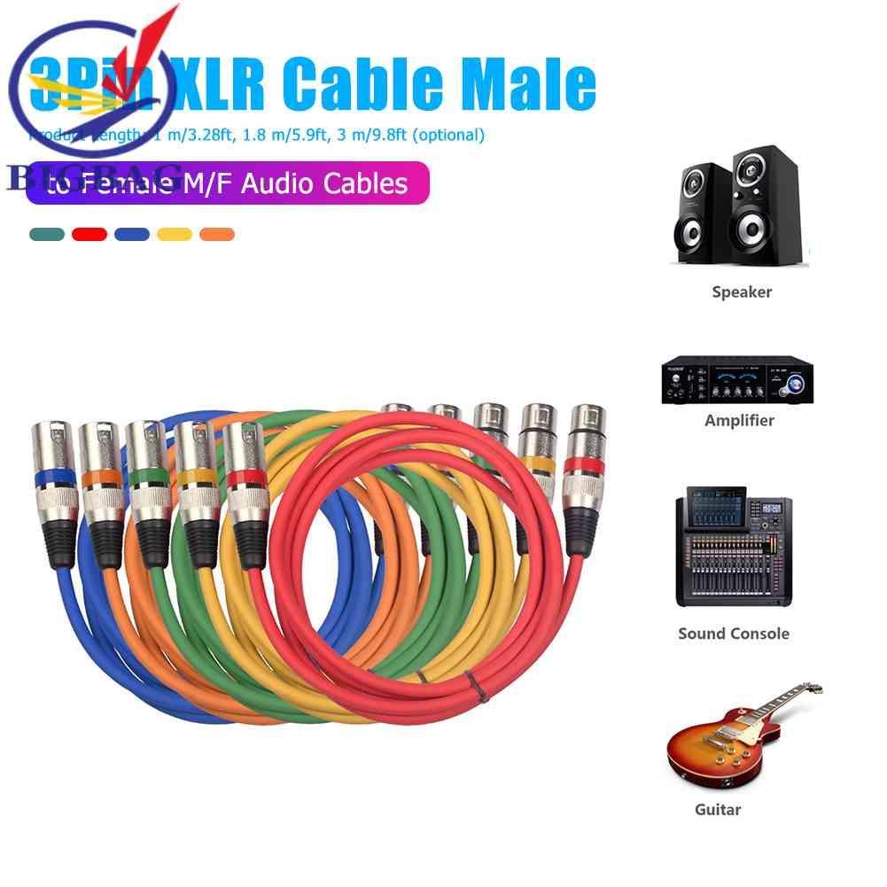 Set 5 Dây Cáp Âm Thanh 3Pin XLR Mạ Bạc