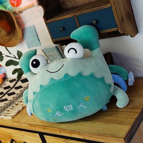 Chăn Gối Văn Phòng Hình Con Cua 3in1, Gối Kèm Mền Hàng Nhập Khẩu Vải Nhung Mịn