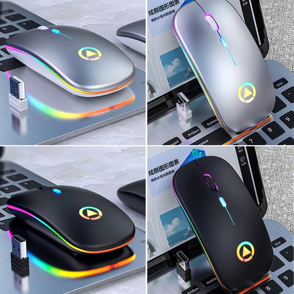 Chuột Máy Tính Không Dây Có Đèn Led
