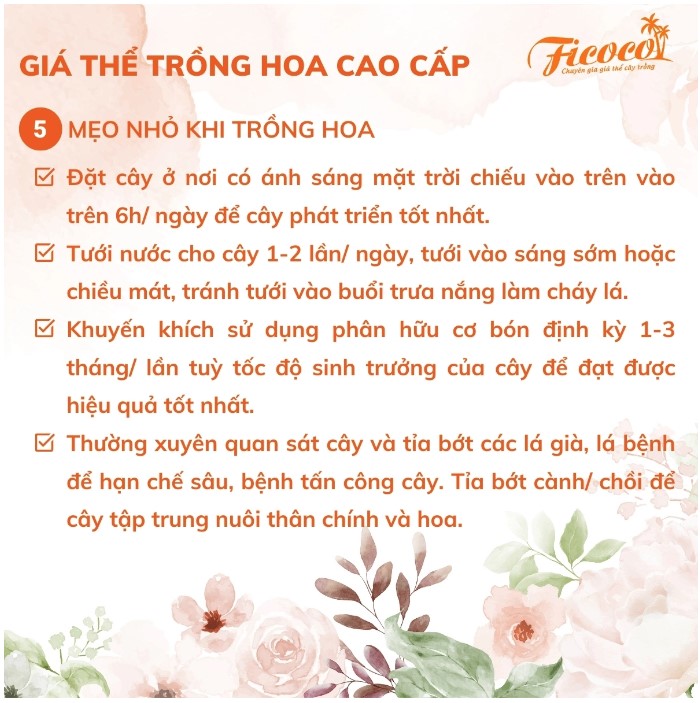 Giá Thể Trồng Hoa Cao Cấp Ficoco - Gói 20L