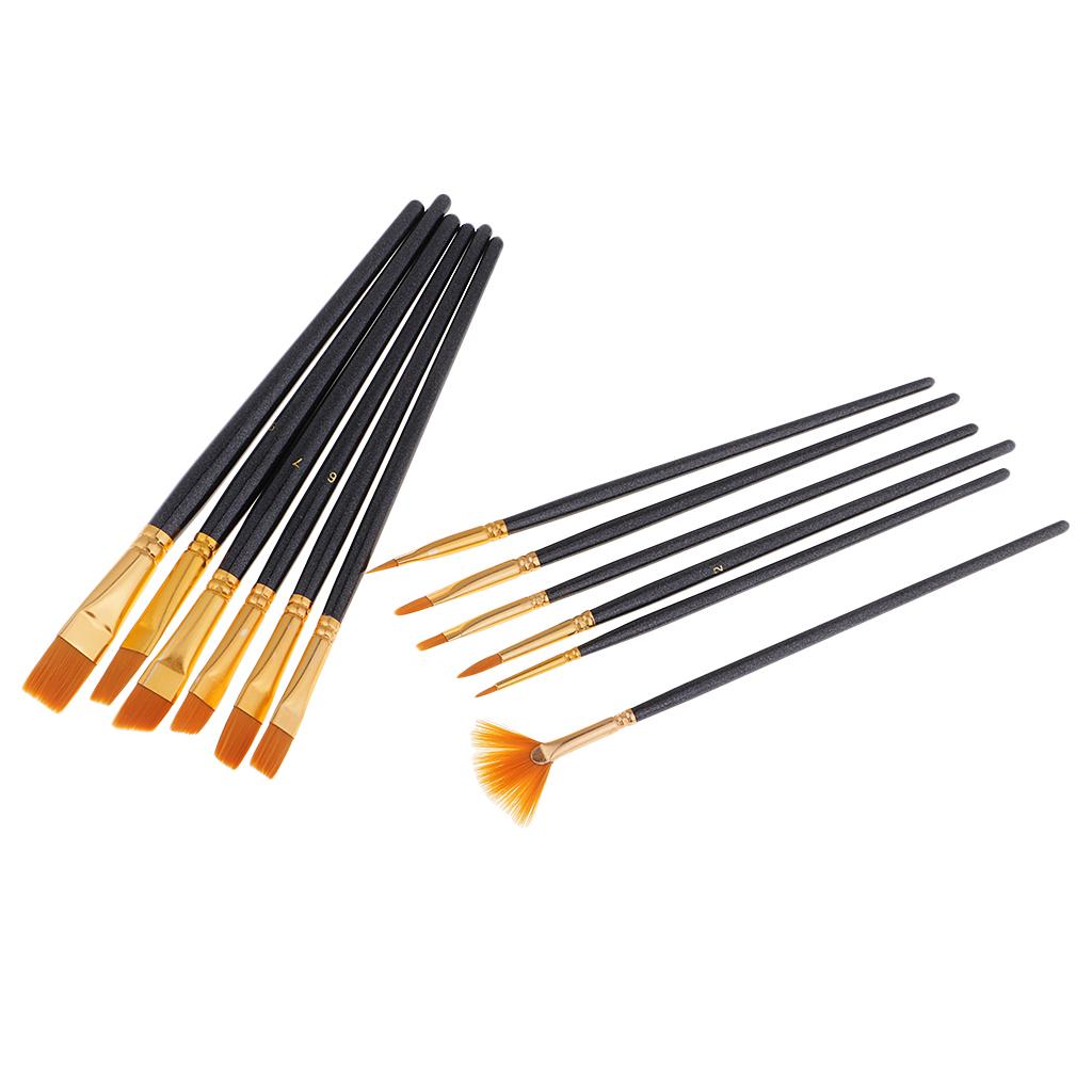 12 Tranh Nghệ Thuật Vẽ Cọ Acrylic Tinh Dầu Màu Nước Nghệ Sĩ Cọ Sơn