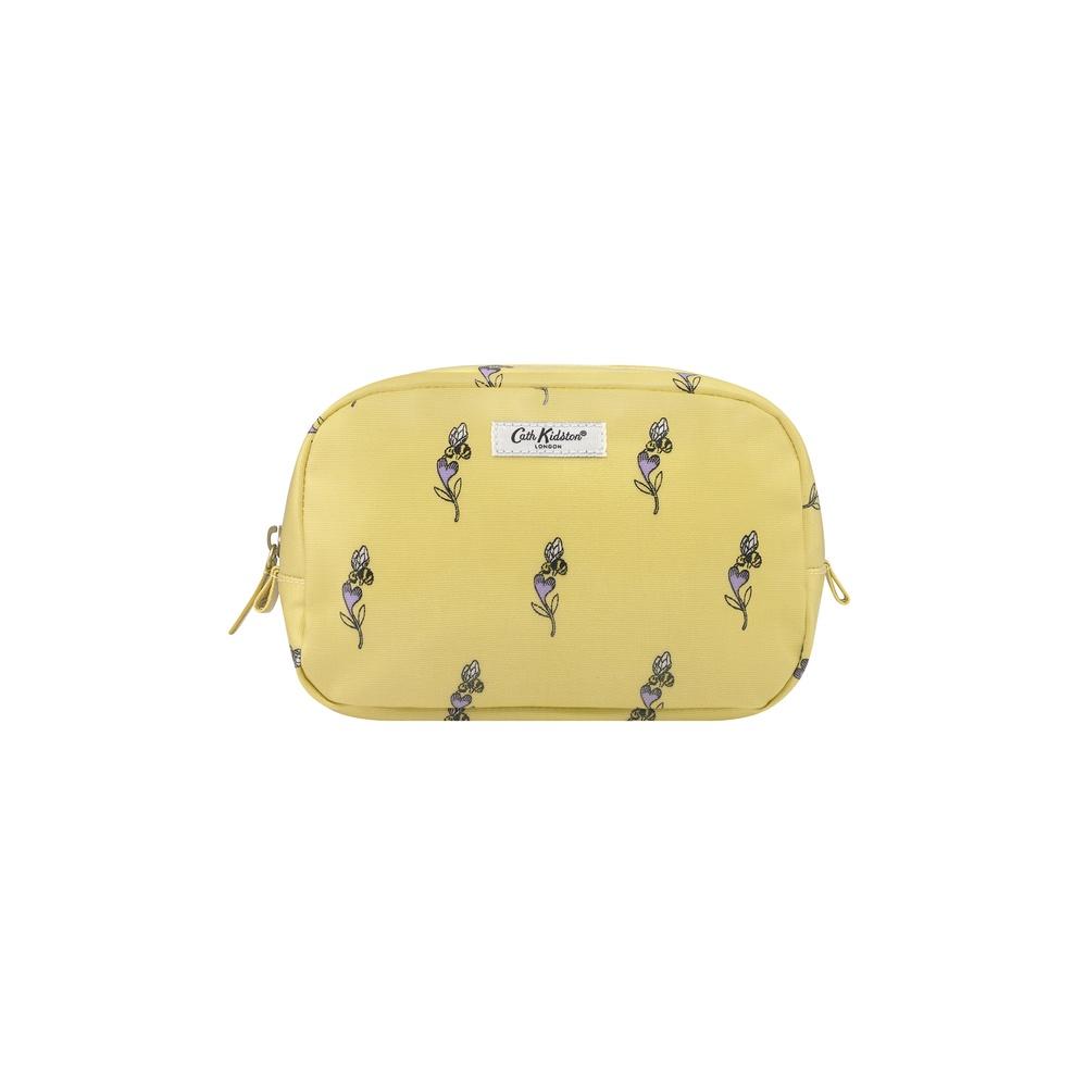 Cath Kidston - Túi đựng mỹ phẩm/Classic Cosmetic Case - Bee &amp; Heart - Yellow -1042474