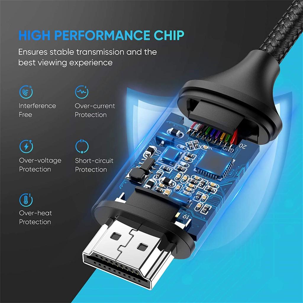 Cáp chuyển USB C sang HDMI dài 1,5-2m cao cấp hỗ trợ 4K 2K UGREEN MM142 50570 MM141 50530 - Hàng Chính Hãng