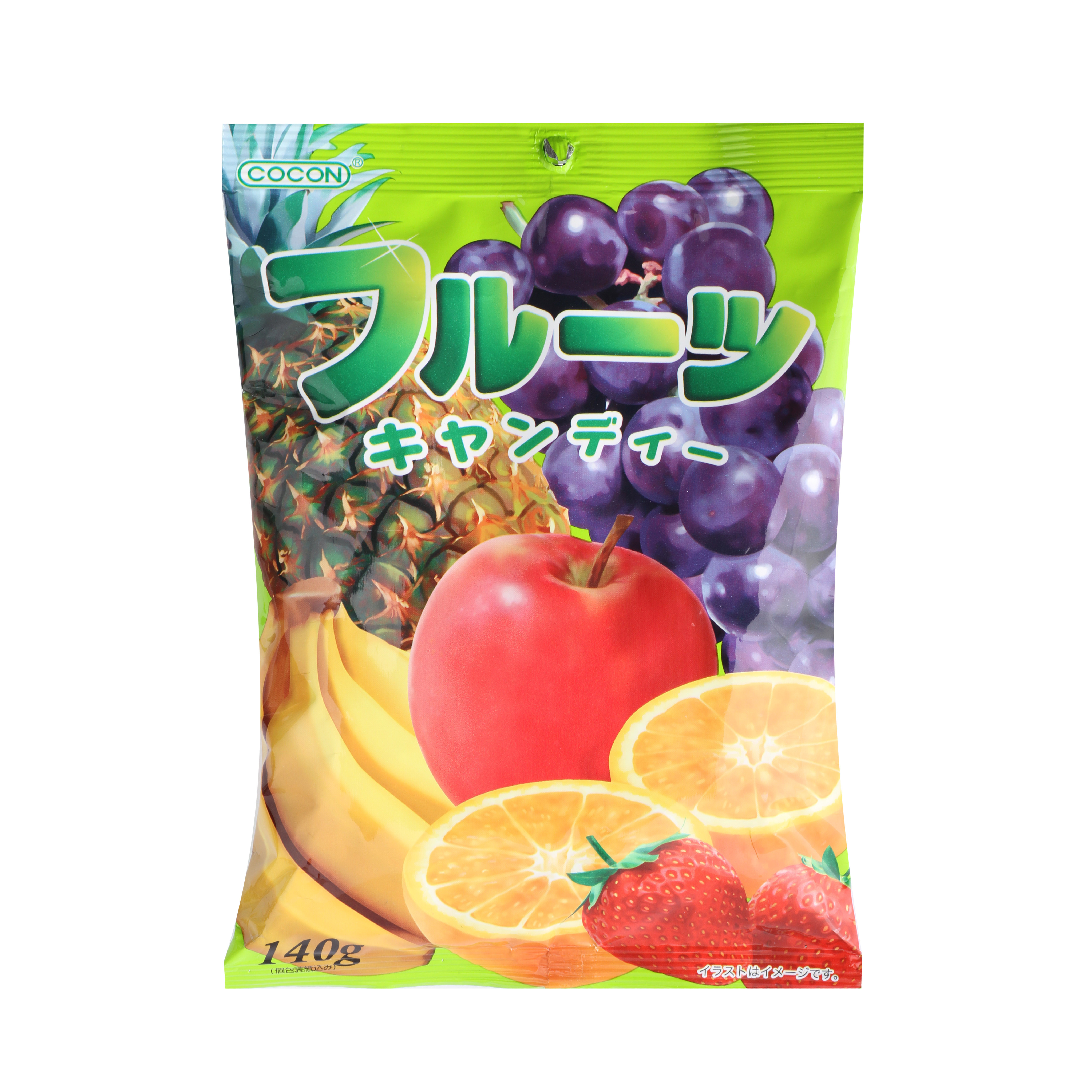 COMBO 5 GÓI KẸO TRÁI CÂY NHẬT COCON 140G