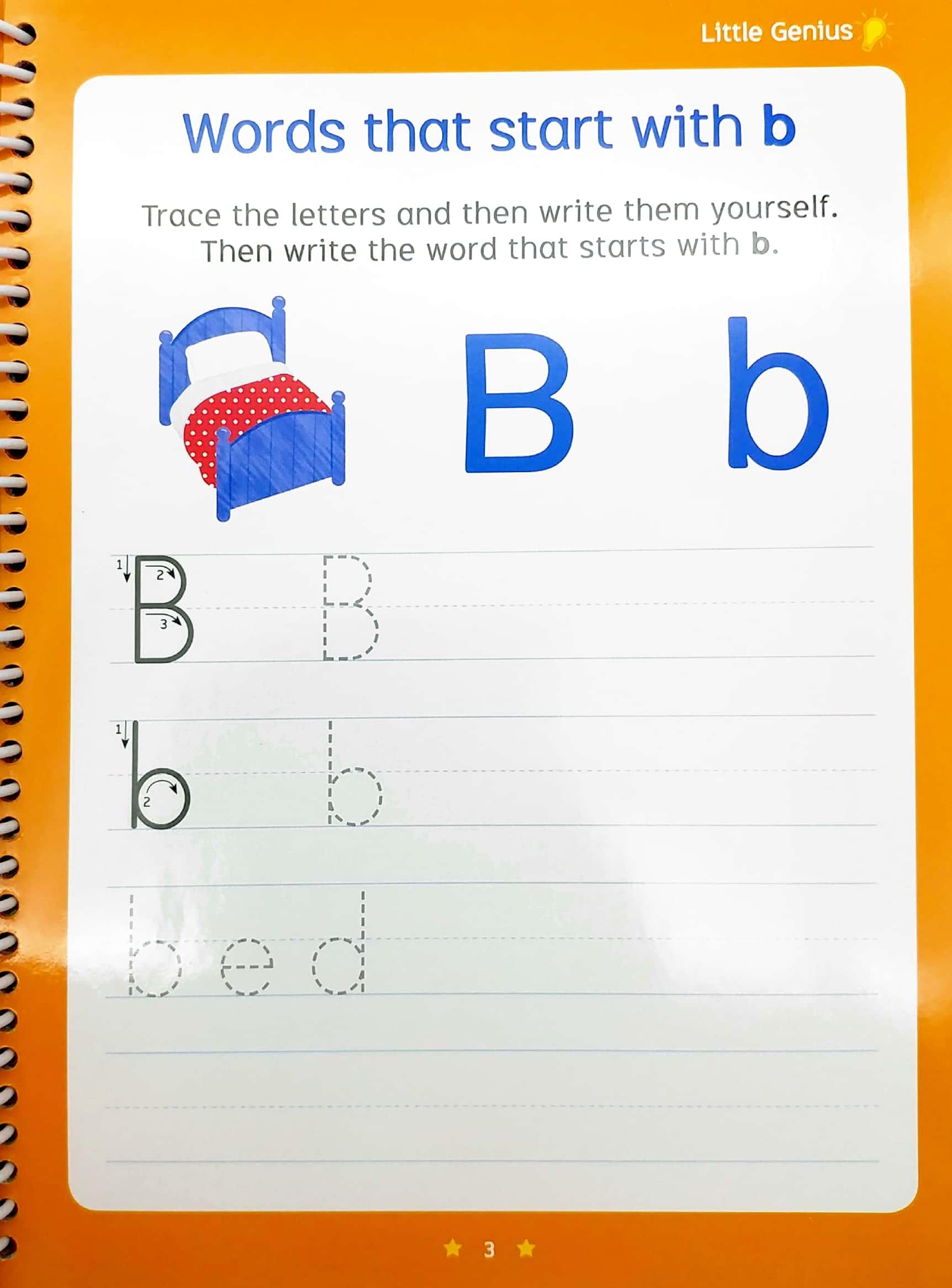 Little Genius Write And Wipe Bind Up - First Words