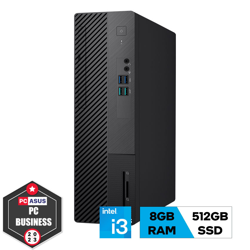 Máy tính đồng bộ thương hiệu – PC ASUS ExpertCenter S5 S500SE (Chip Intel Core i3-13100 | RAM 8GB | SSD 512GB PCIE | Wifi + BlueTooth | Win 11 bản quyền) - Hàng Chính Hãng
