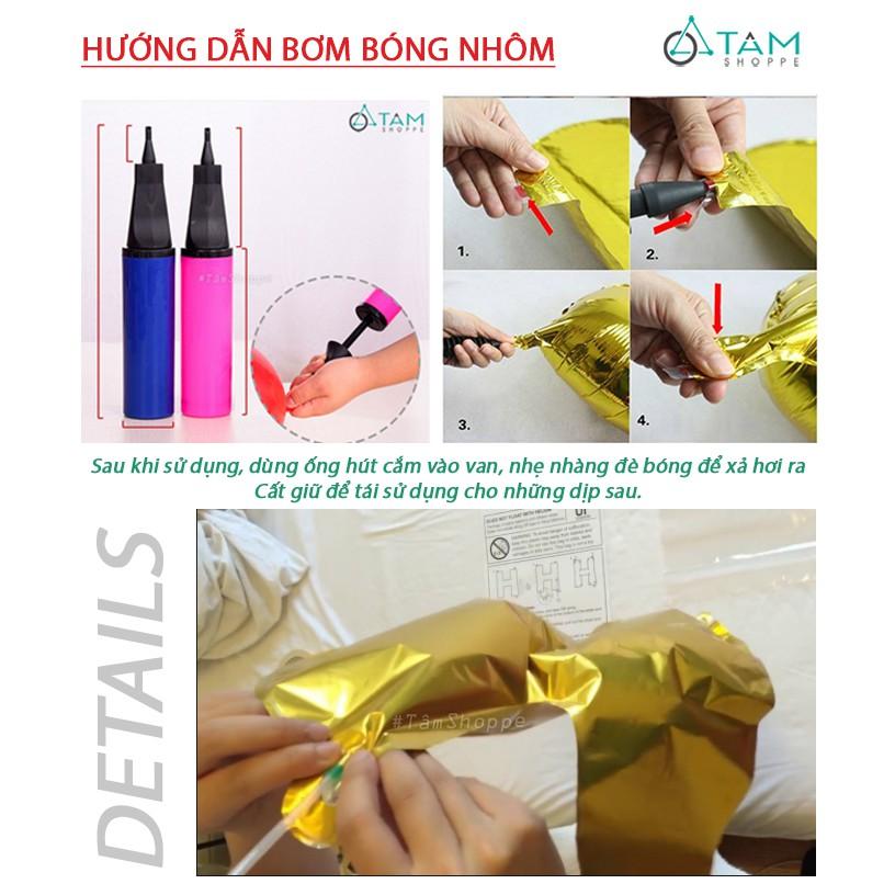 SET 2 Bong bóng chữ LOVE nét thường dính liền cao 60cm