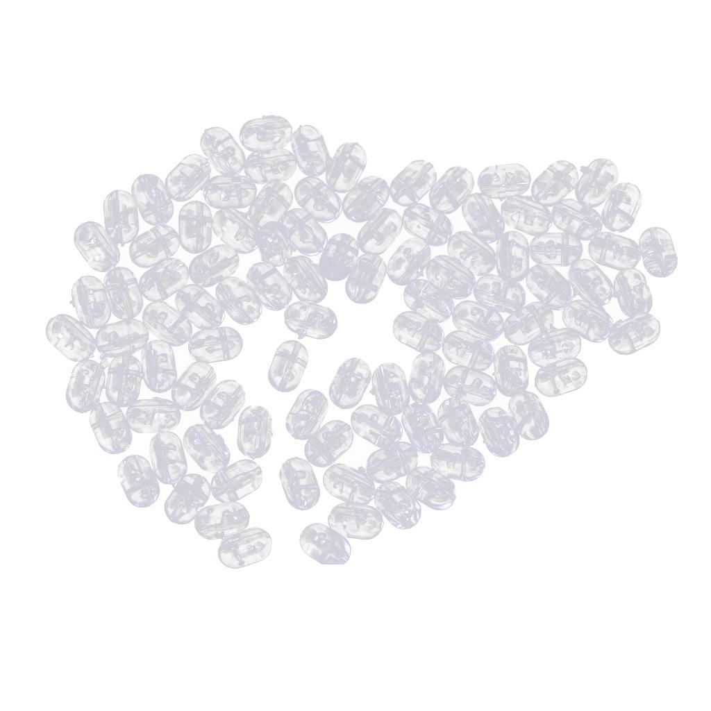 400pcs Lightweight Oval Fishing Beads Rig Making Beads Stop Beads Tackle