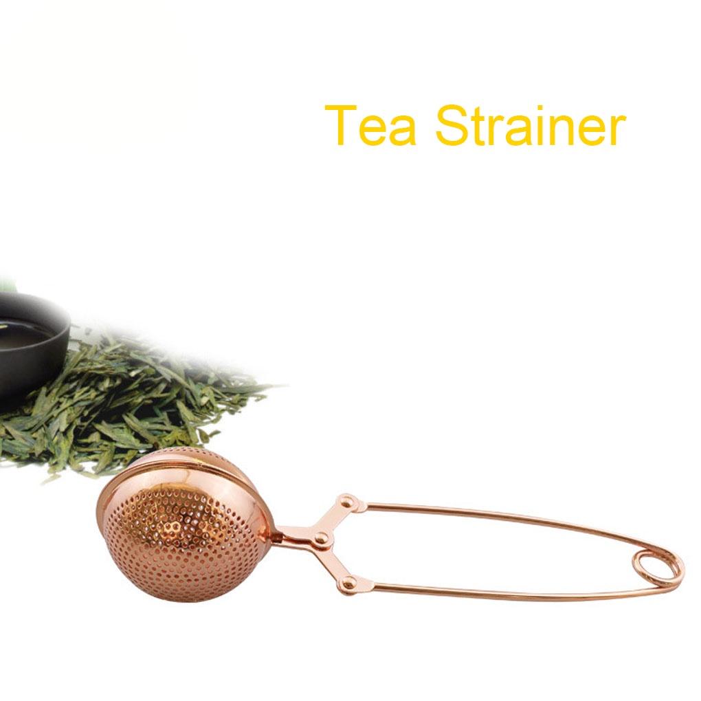 Mesh Snap Ball Loose Leaf Tea Infuser Stainless Steel Secure Locking Tea Strainer Cooking Seasoning Spices【vollter1】