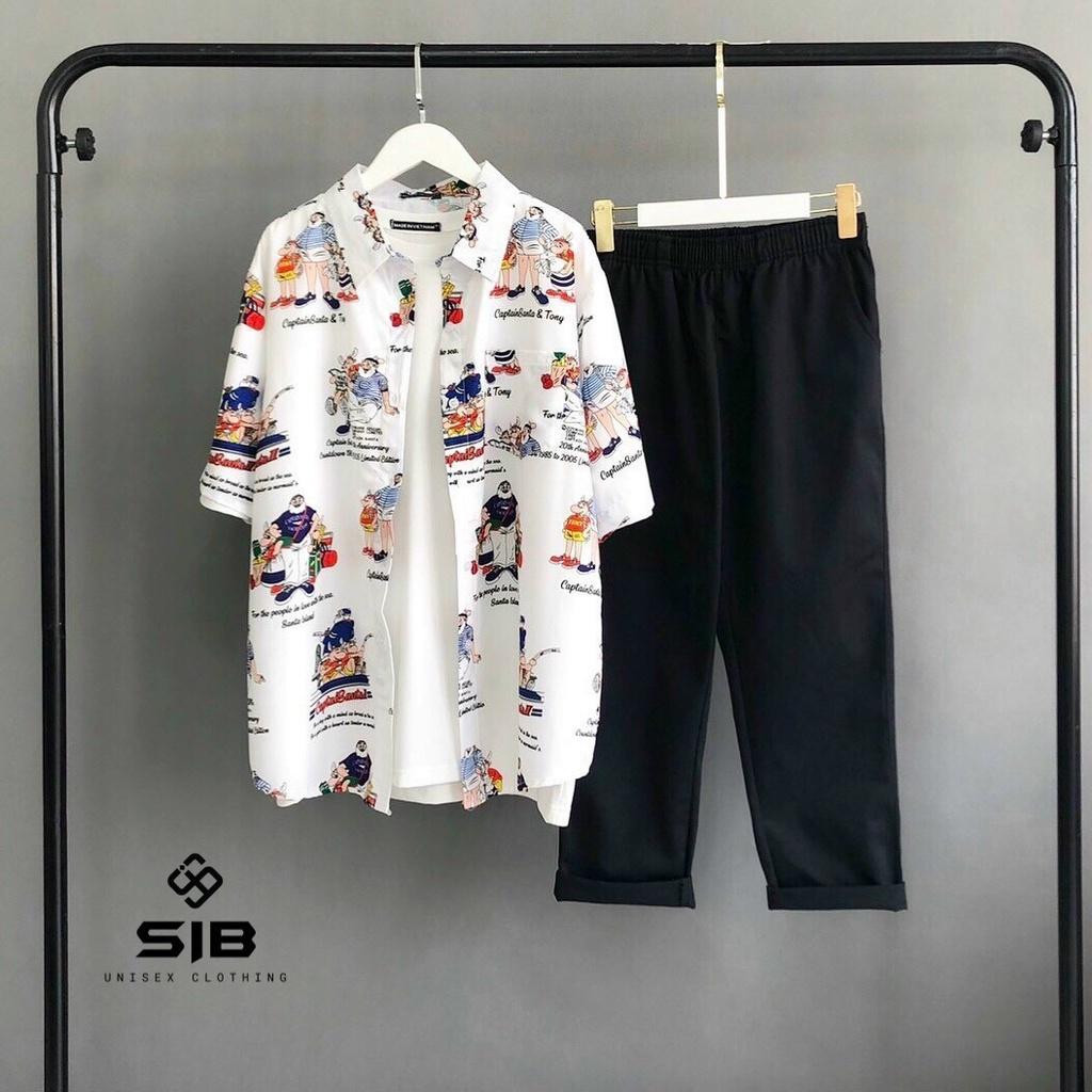 Quần baggy kaki SIB Clothing ống rộng nam nữ unisex SIB040