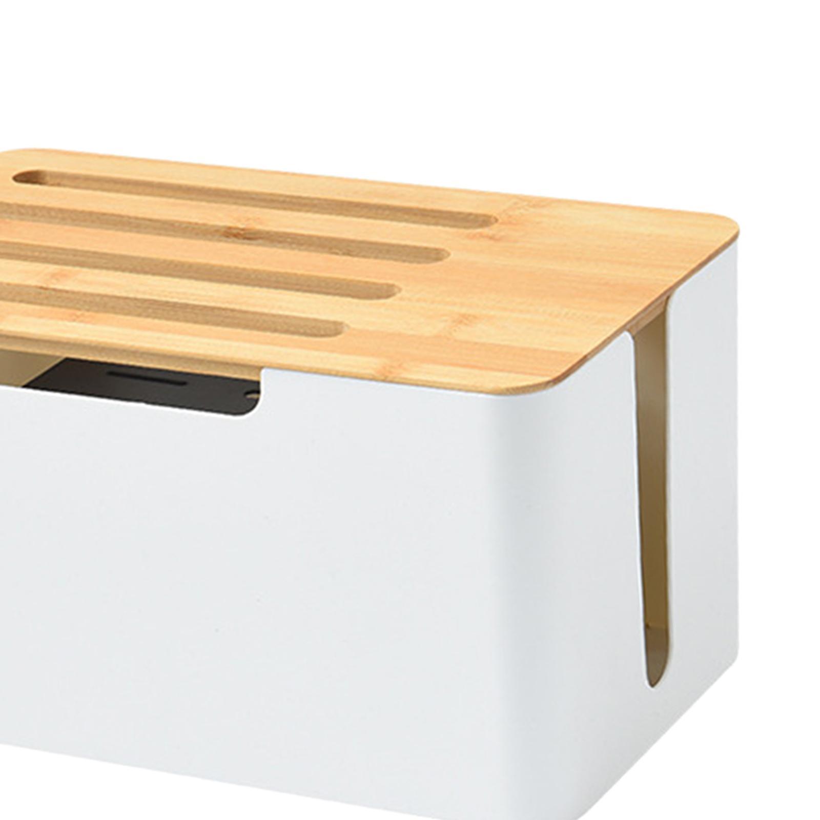 Router Shelf Storage Box Cable Management Organizer Cable Bracket for Office