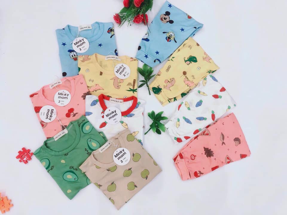 Set bộ Thun Lạnh Minky Mom dài tay mẫu mới siêu đẹp