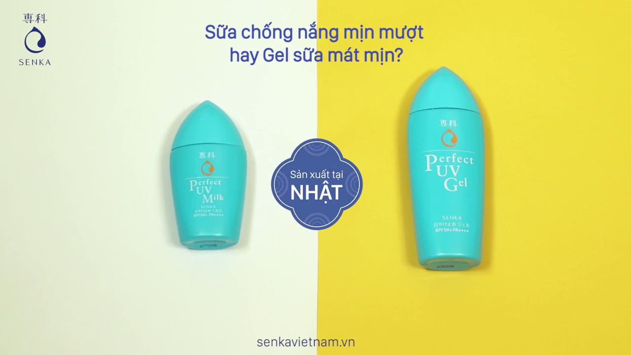 Combo 2 chai Gel Chống Nắng Senka Perfect UV Gel SPF 50+, PA++++ 41094 (80g)