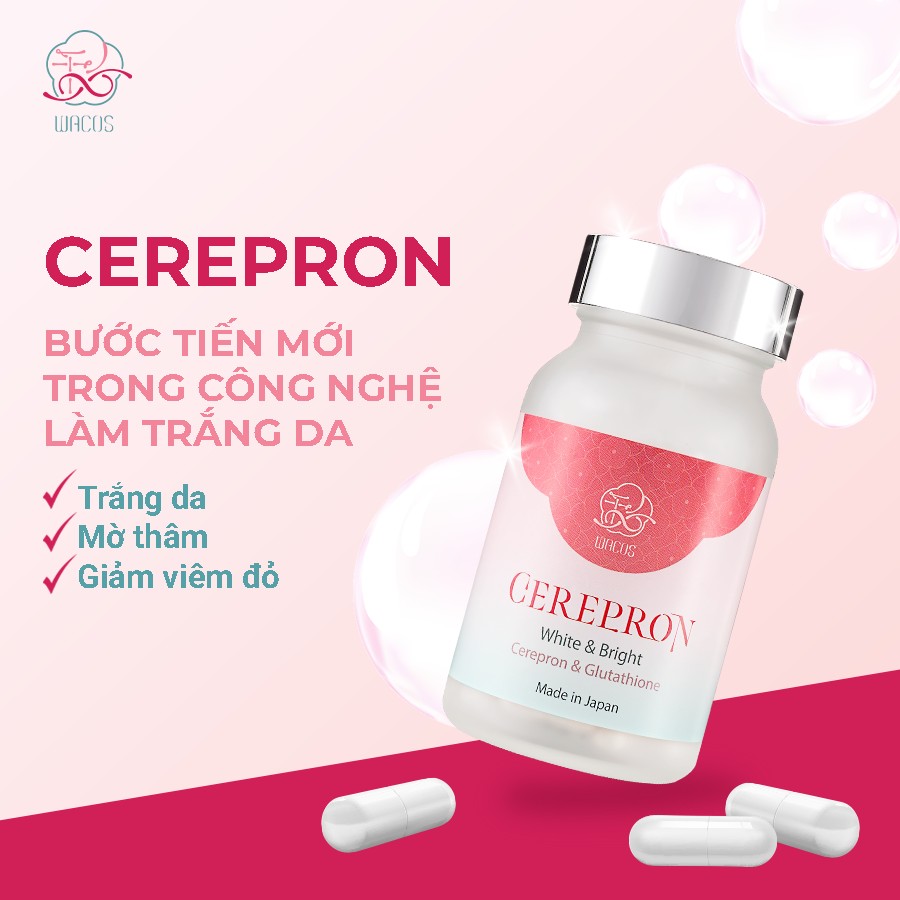 Viên Uống Trắng Da, Mờ Thâm, Giảm Nám Nhật Bản WACOS Cerepron 60 Viên