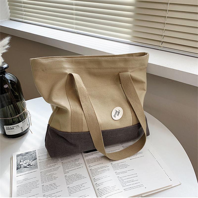 Balo Nữ Túi Tote Canvas Nữ Sinh Viên Đại Học Công Suất Lớn Đeo Vai Vải Bố Du Lịch Túi Túi Xách Đi Biển Cho người Phụ Nữ