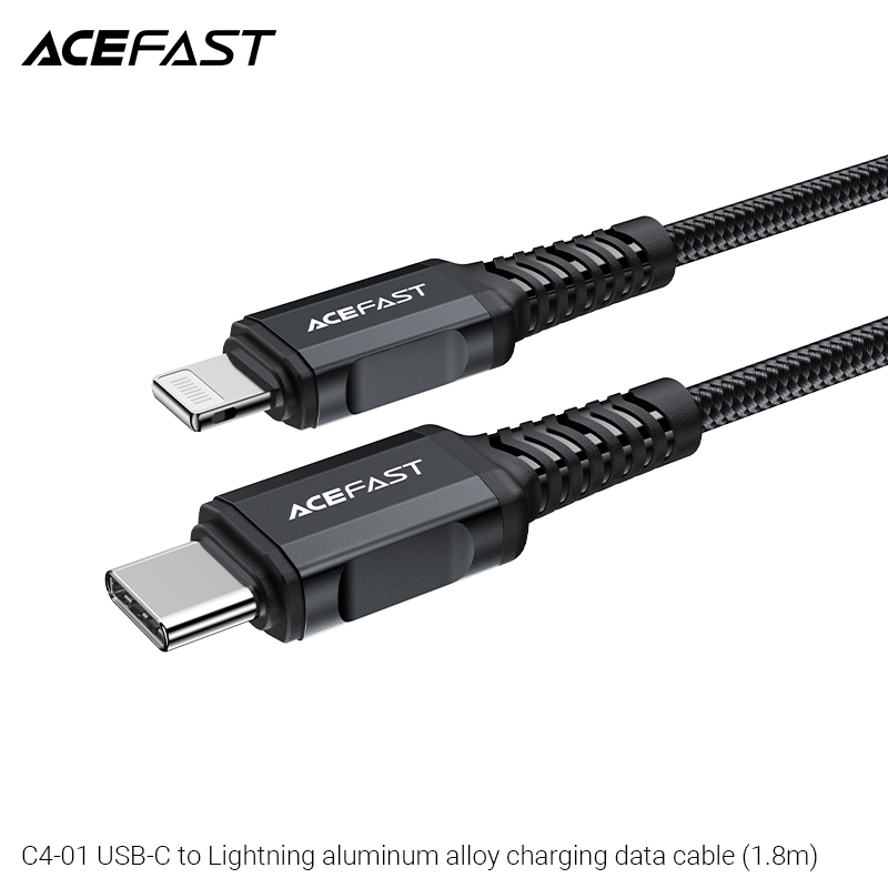 Cáp Sạc Acefast Type C To Lightning 1.8M C4-01 - Hàng Chính Hãng