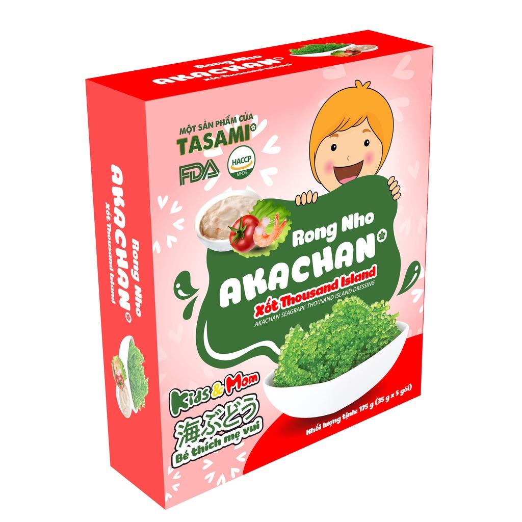 Rong Nho Tách Nước AKACHAN Vị Xốt Thousand Island Chua Ngọt Dịu Cho Bé (175g/hộp)