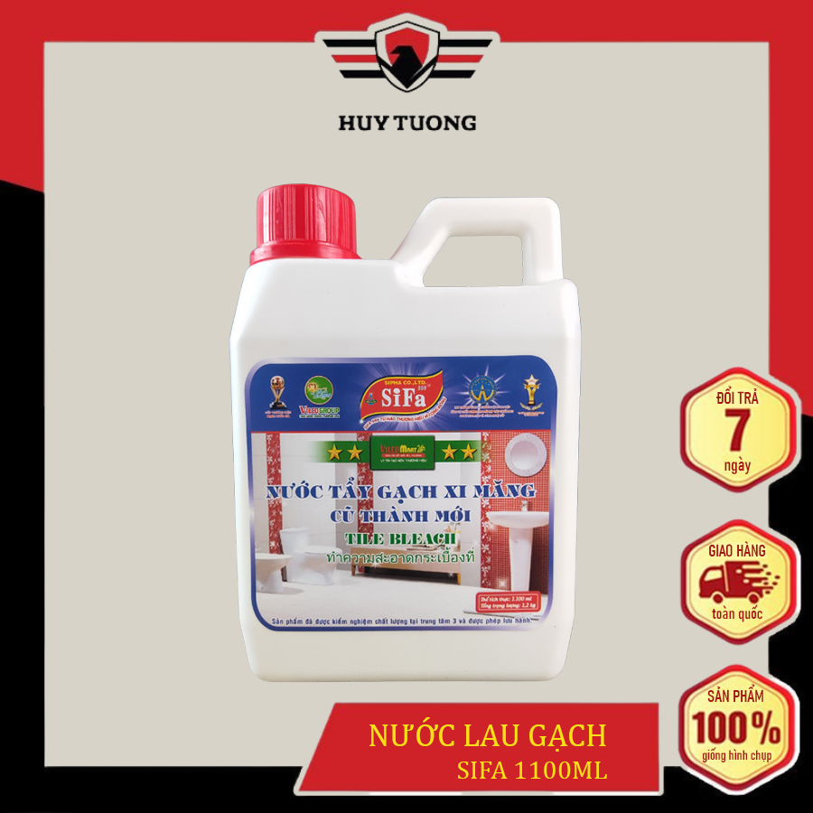 Nước tẩy gạch xi măng sifa 1.2L cũ thành mới cao cấp - tẩy trên nhiều chất liệu siêu nhanh siêu mạnh 