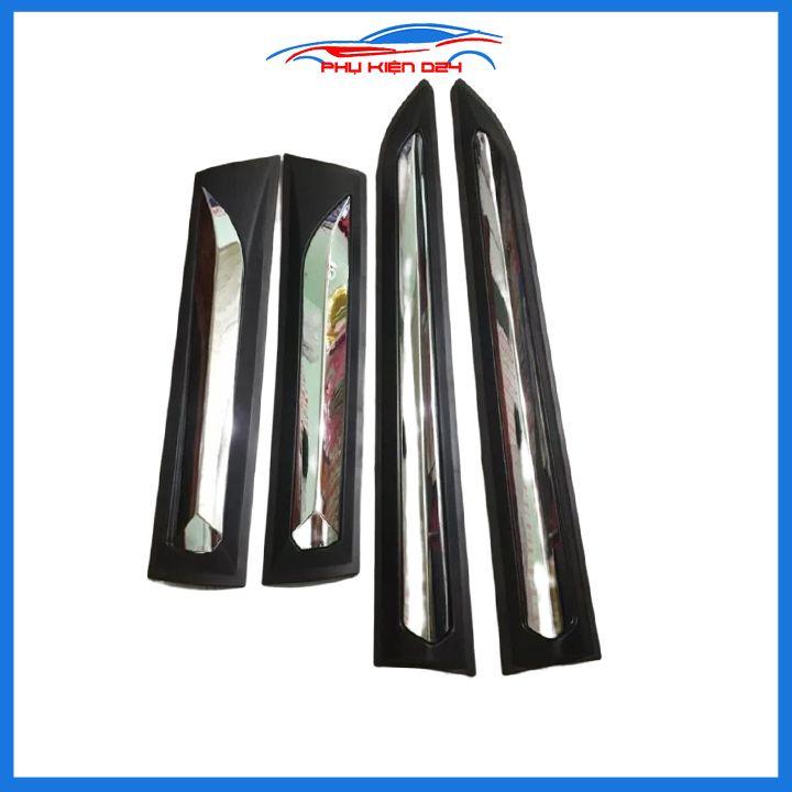 Bộ ốp nẹp sườn Fortuner 2017-2018-2019-2020-2021-2022 bản to trang trí làm đẹp xe