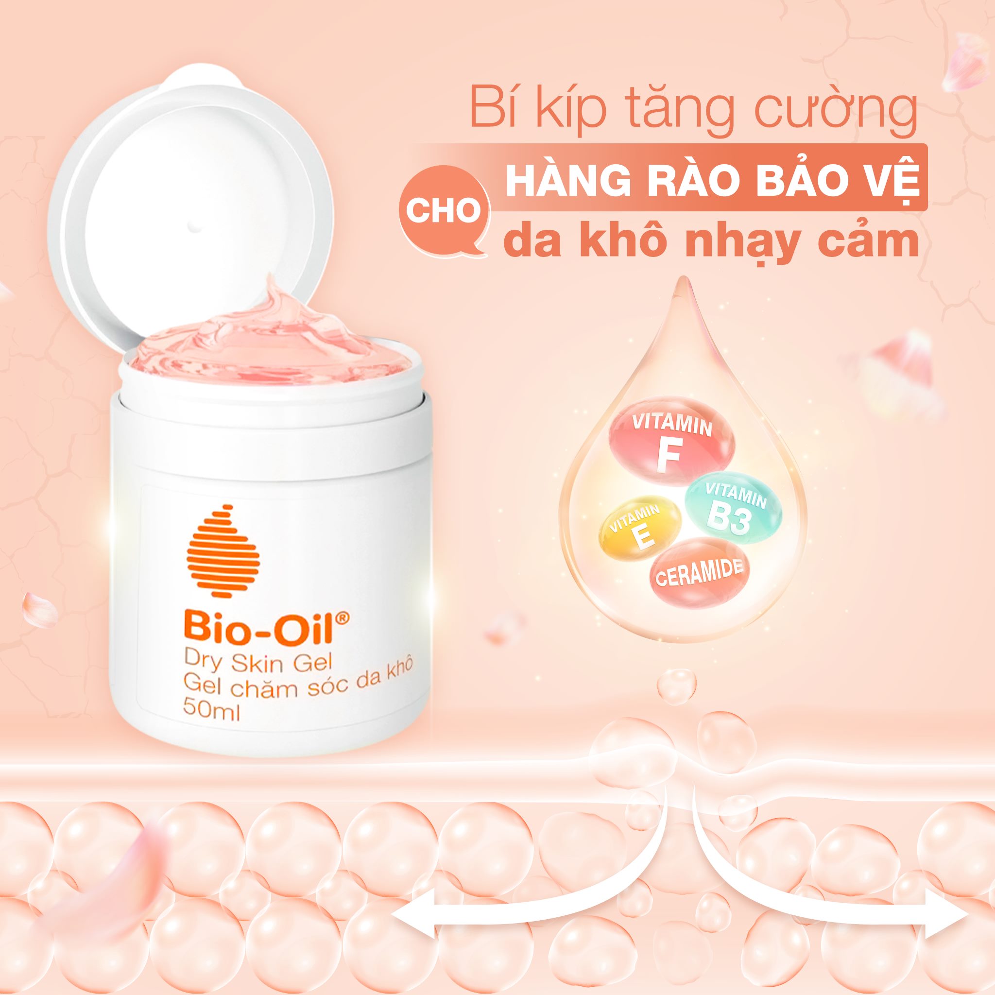 [CHÍNH HÃNG] - BIO-OIL DRY SKIN GEL 200ML (Hũ/200ml) - Gel Chăm Sóc Dưỡng Ẩm Chuyên Biệt Cho Da Khô