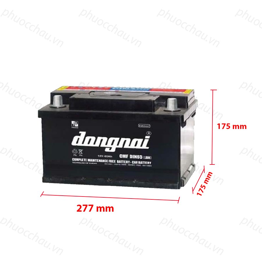 Bình Ắc Quy 12V-65Ah, Ắc Quy Dong Nai CMF DIN65