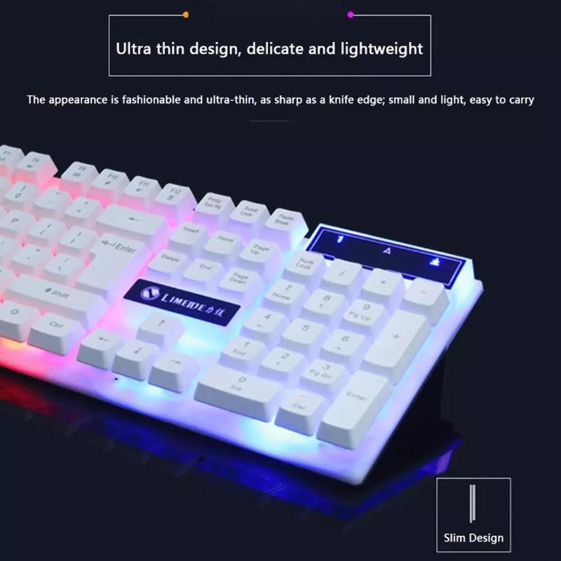 Set Bàn Phím Và Chuột Chơi Game Có Dây Gtx300 104 Phím Rgb