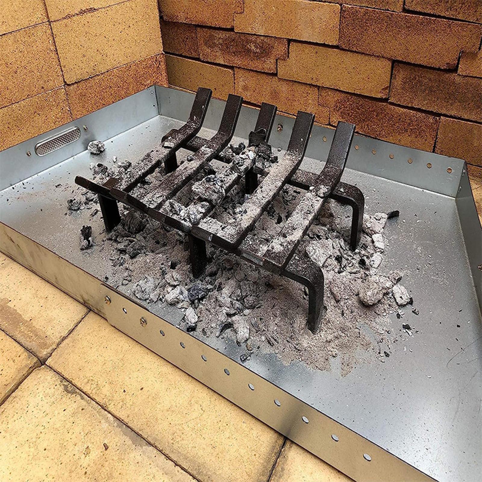 Fireplace Ash Pan Fireplace  Ember Holder Plate Replacement Part Grills Fire Place  Fire Place Pan for Fire Place Grate