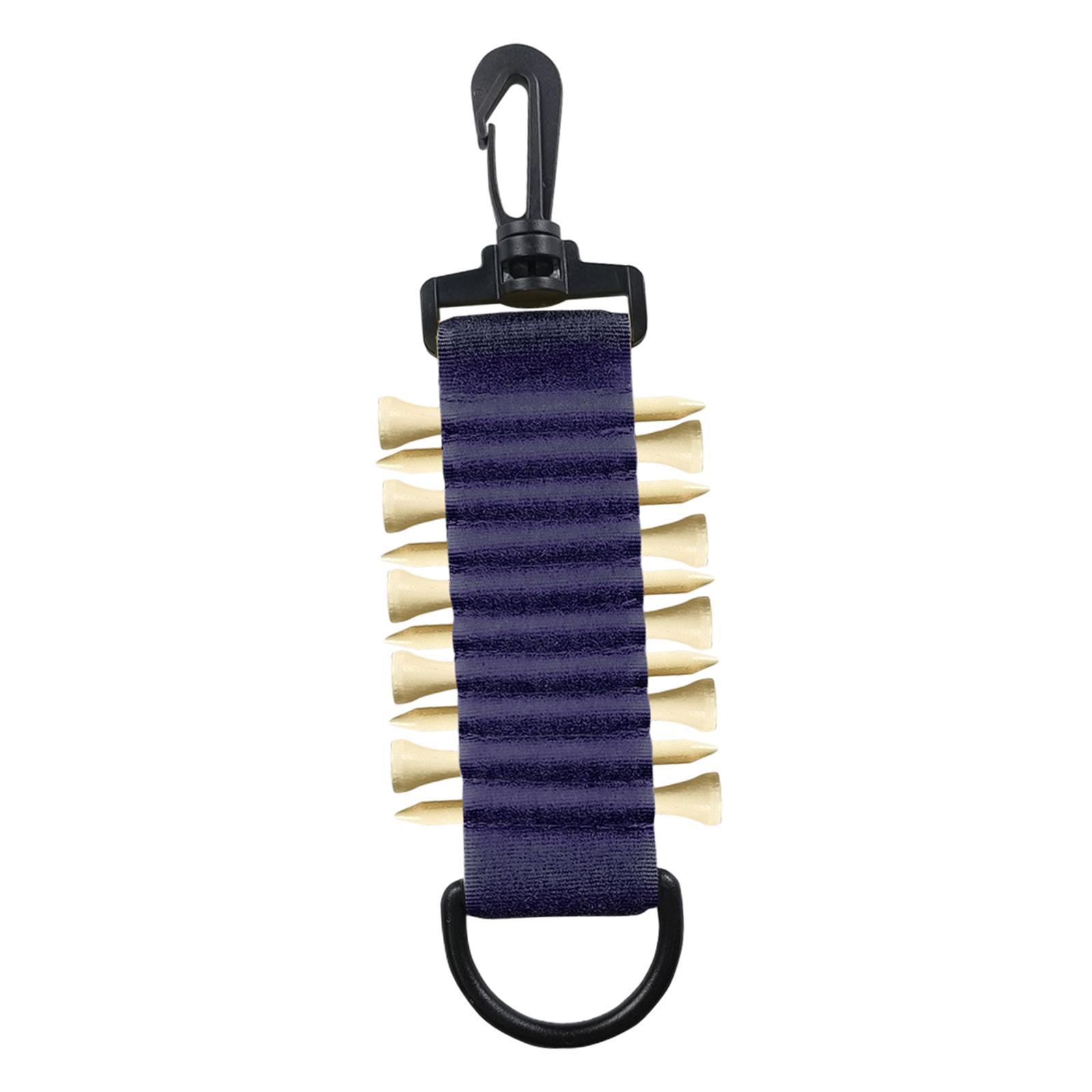 Golf Tee Holder Portable to Attach to Golf Bag Golf Tees Storage 10 Golf Tees Golf Tee Carrier for Golf Carts Driving Hitting