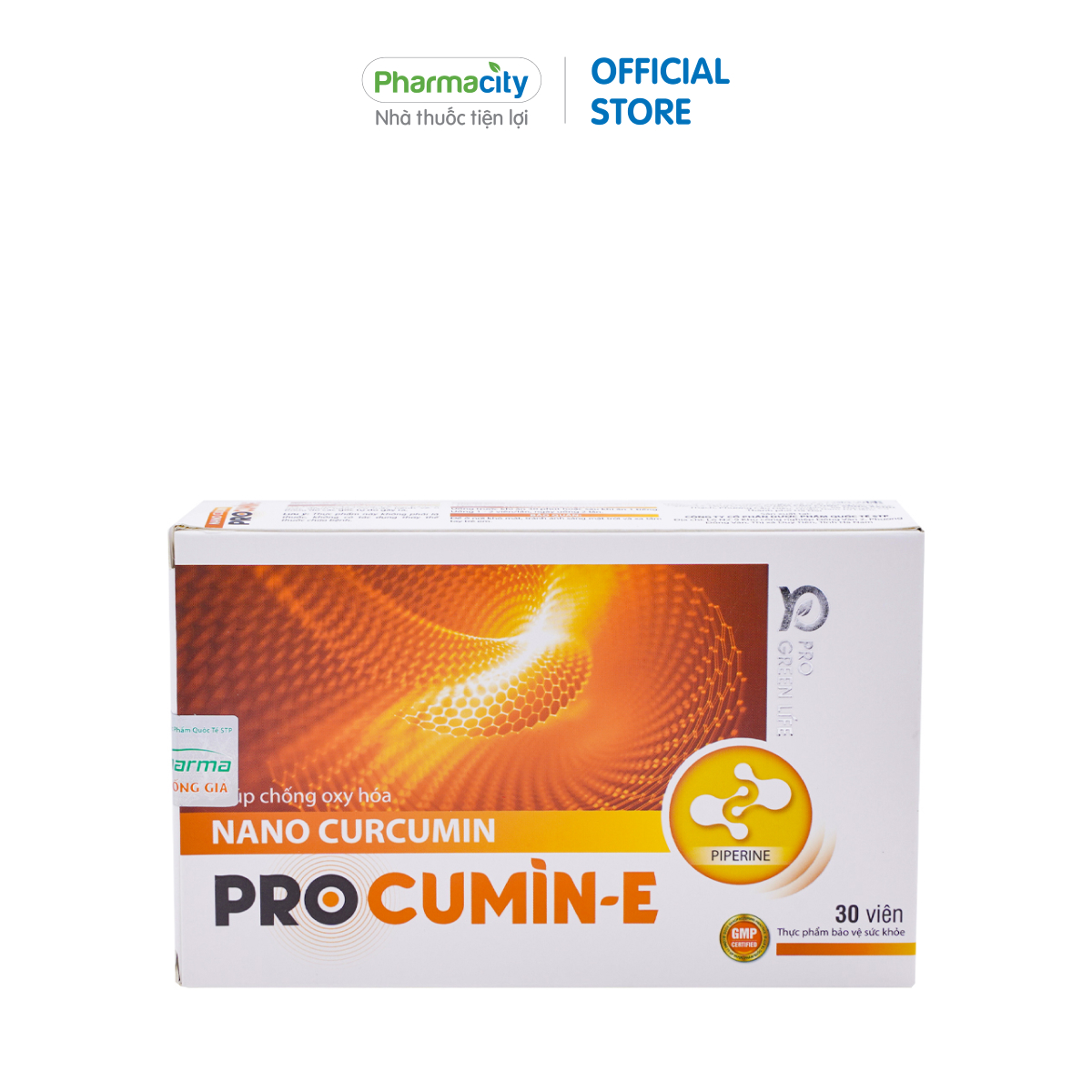 Viên nghệ Procumin-E chống oxy hóa, bảo vệ dạ dày (Hộp 3 vỉ x 10 viên)