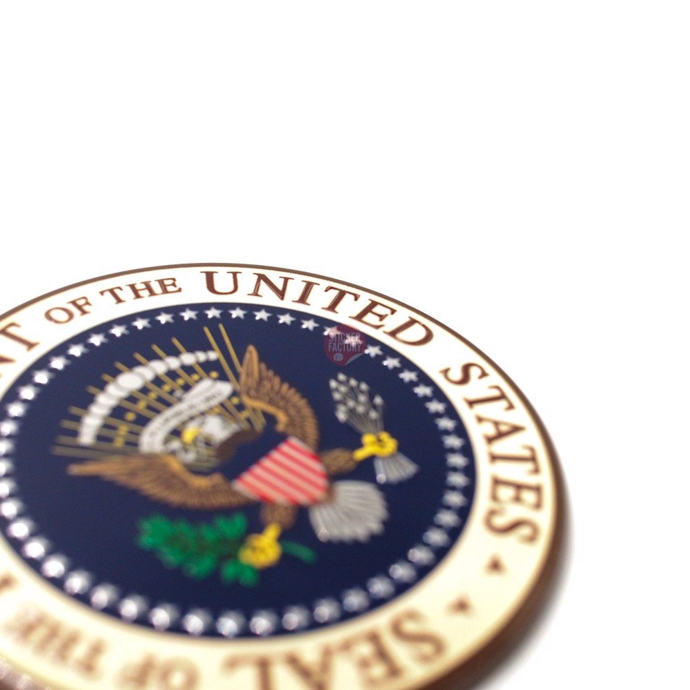 Seal of the President of the US - Sticker hình dán metal kim loại 3D