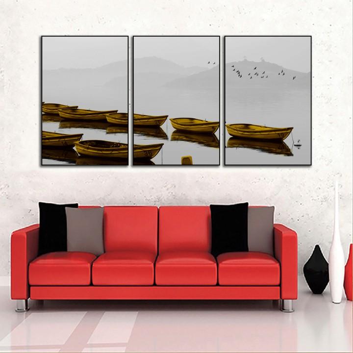 Bộ 3 Tranh Gỗ MDF treo tường, phong cách Châu Âu, tranh phòng ngủ, tranh phòng khách đẹp - Tặng kèm đinh đa năng