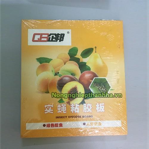 Bộ 10 miếng bẫy ruồi vàng dùng cho vườn lan, cây ăn trái - Bẫy Dính Ruồi Vàng Siêu Hiệu Quả