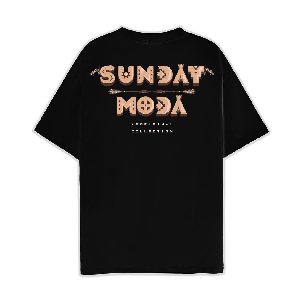 Áo Thun Unisex SUNDAY Moda Mèo thổ dân Đen Nam Nữ In Hình 100% Cotton - Local Brand Chính Hãng