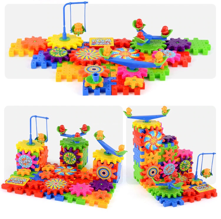 Bộ Đồ Chơi Lắp Ghép IQ Builder 3D 81 Món Cho Bé