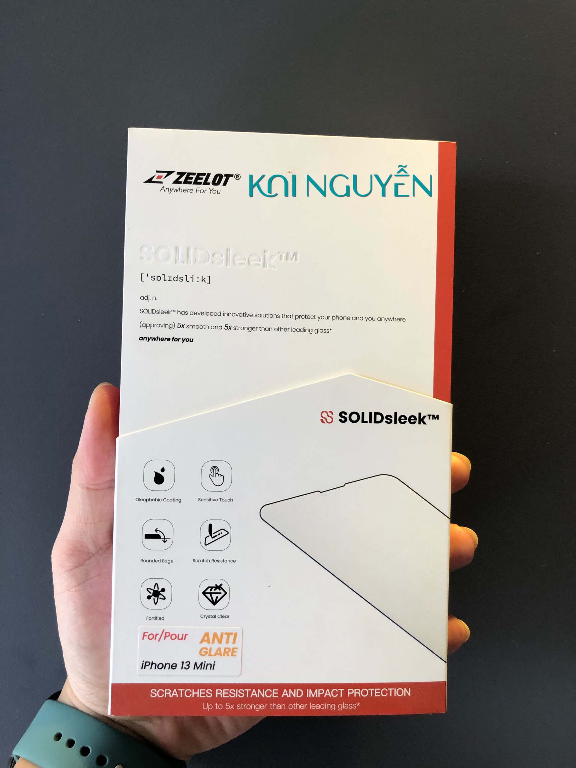 Cường lực ZEELOT Chống Vân Tay Full Màn dành cho iPhone 13Mini/13Pro/13ProMax - Hàng chính hãng