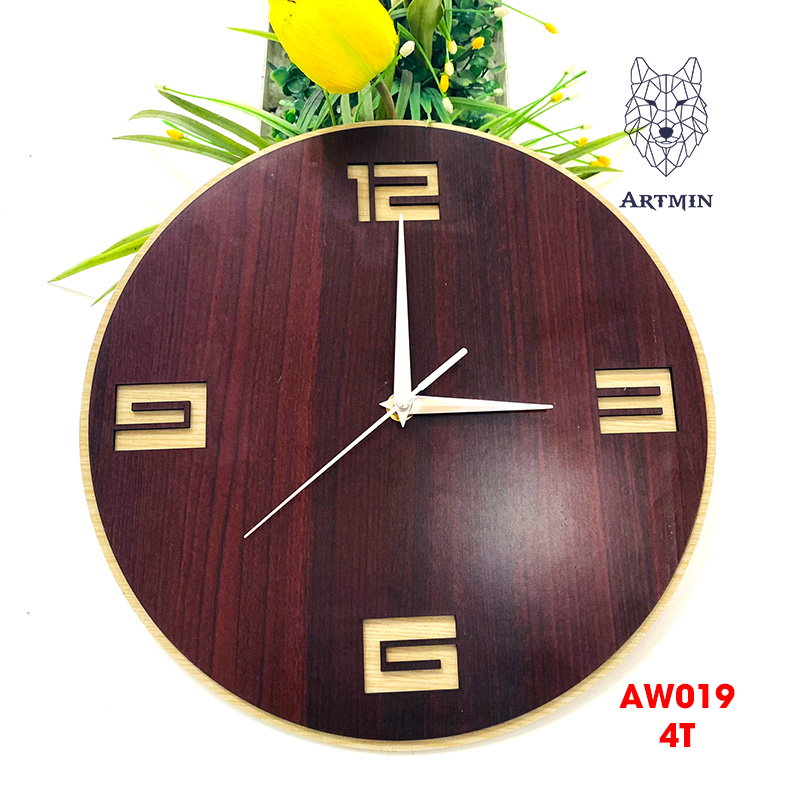 AW019- Đồng Hồ Gỗ Treo Tường – Décor Trang Trí Mẫu Mới 2023